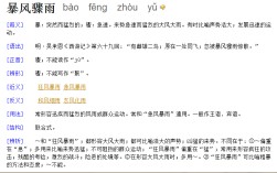 暴風(fēng)驟雨的驟是什么意思