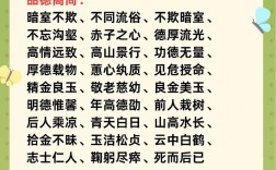 高尚的成語