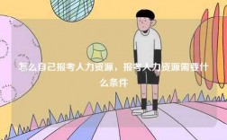 怎么自己報考人力資源，報考人力資源需要什么條件