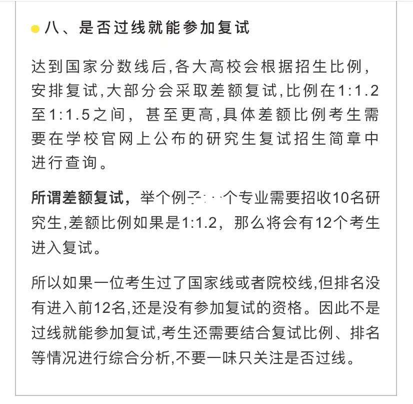 考研只要過線就能參加復(fù)試嗎-圖1