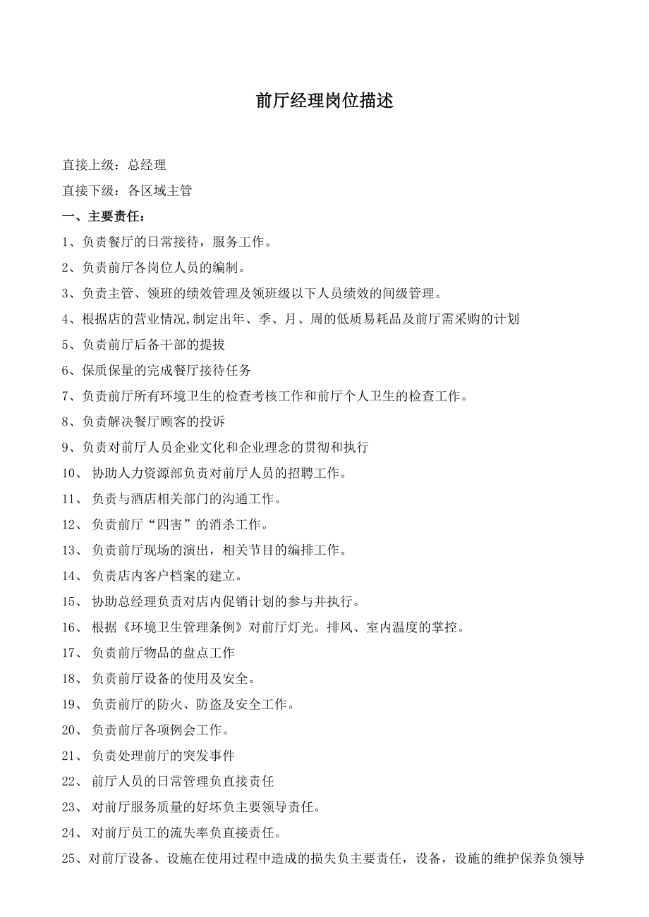 前廳經理崗位職責-圖1