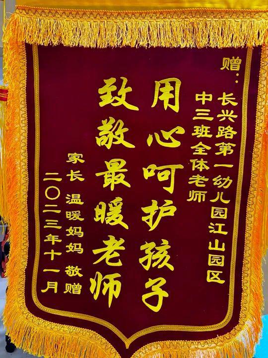 贈幼兒園老師的錦旗用語 感恩-圖1