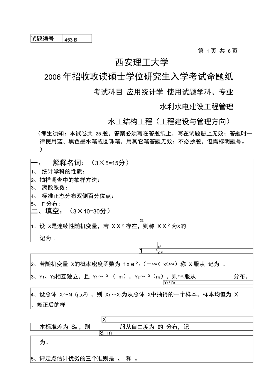 西安理工大學(xué)考研難度-圖1